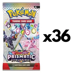 36x Prismatic Evolutions Booster Pack Lot 36 FACTORY SEALED PACKS Pokemon TCG - Image 1
