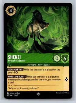 2024 Disney Lorcana - Into the Inklands Shenzi - Hyena Pack Leader Super Rare - Image 1