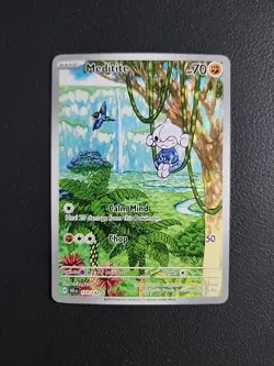 Meditite - 153/142 - Stellar Crown Illustration Rare Pokemon Card - NM - Image 1