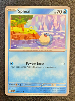 SPHEAL 43/191 Pokemon Card Surging Sparks Common 70 HP Rev Holo - Image 1