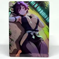 Hell's Paradise Yuzuriha Goddess Anime Waifu ACG Foil Card - Image 1