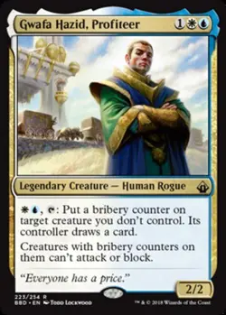 1 x Gwafa Hazid, Profiteer - Battlebond - Light Play - MTG - Image 1