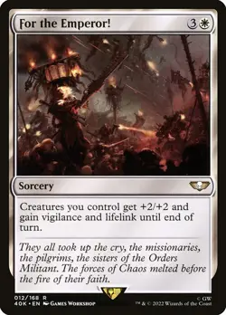 1x For the Emperor! NM Eng MTG - Warhammer 40,000 - Image 1