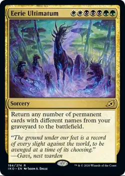 X 1 Eerie Ultimatum NM-M Ikoria: Lair of Behemoths IKO 184 MTG Magic - Image 1