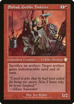 MTG Slobad, Goblin Tinkerer ** The Brothers' War Commander ** English (NM) - Image 1