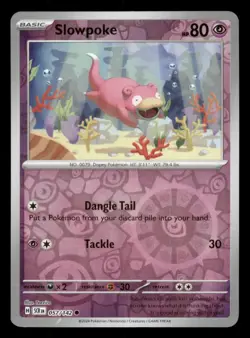 Slowpoke 057/142 SV07: Stellar Crown Reverse Holo Pokemon TCG -EN LP - Image 1