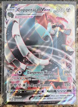 Pokemon 2020 Rebel Clash Copperajah VMAX 137 NM - Image 1
