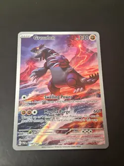 2023 Pokemon SV Paradox Rift Groudon #199/182 - Image 1