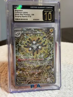 Pokemon Magneton 159 Promo Surging Sparks CGC 10 PRISTINE - Image 1
