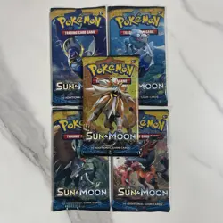 1x Pokemon Sun and Moon Booster Pack (1 PACK) Factory Sealed English - Image 1