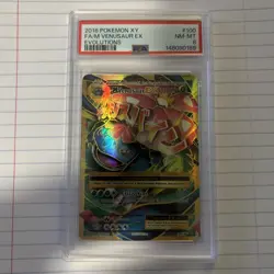 2016 Pokemon XY Venusaur Ex Full Art #100 PSA 8 - Pokemon Evolutions - Image 1