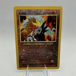 Pokemon Entei Reverse Holo Promo 34/53 80 HP WotC English 2001 - Image 1