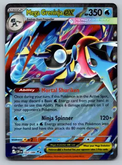 Mega Greninja ex 22/86 Double Rare Pokemon Chaos Rising NM - Image 1