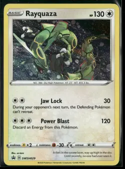 Rayquaza SWSH029 Holo Promo Sword & Shield Promo Pokemon Near Mint - Image 1