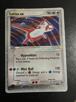 Latias ex 93/97 Dragon Ultra Rare Holo EX 90HP English 2003 + Free Greninja - Image 1