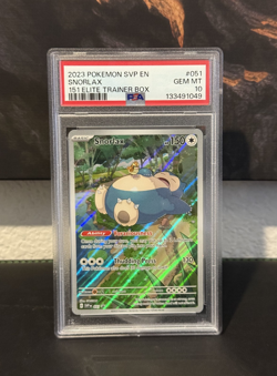 2023 Pokemon Snorlax SVP 051 PSA 10 151 Elite Trainer Box Promo Gem Mint - Image 1