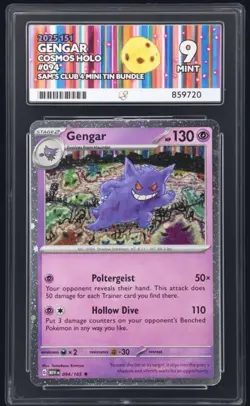 Ace 9 Gengar 094/165 151 Sams Club Cosmos Holo US Promo Pokemon POP 2 ONLY IN UK - Image 1