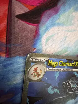 Pokemon Mega Charizard X ex 125/094 Phantasmal Flames Full Art Holo 2025 DMG - Image 3