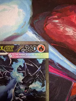 Pokemon Mega Charizard X ex 125/094 Phantasmal Flames Full Art Holo 2025 DMG - Image 4