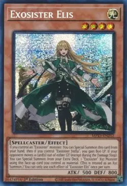 Yugioh! Exosister Elis - MP23-EN252 - Prismatic Secret Rare - 1st Edition Near M - Image 1