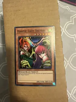 Yugioh Harpie Lady Sisters MRD-EN009 Super Rare Unlimited 25th Anniversary NM - Image 1