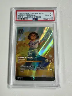 2024 MIRABEL MADRIGAL Disney Lorcana #7 Set Championship Prize PSA 10 GEM MINT - Image 1