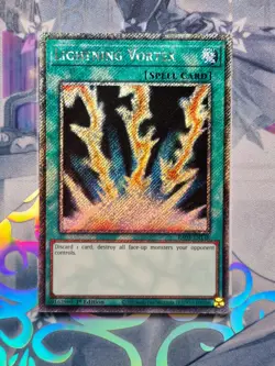 RA03-EN148 Lightning Vortex Platinum Secret Rare 1st Edition NM YuGiOh TCG - Image 1