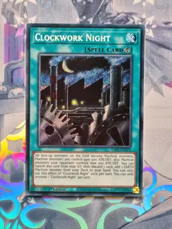 RA03-EN071 CLOCKWORK NIGHT SECRET RARE 1st ED NEAR MINT YuGiOh TCG - Image 1