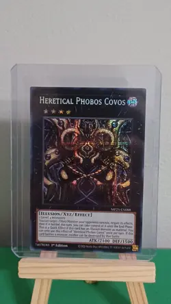 2025 Yugioh Heretical Phobos Covos MP25-EN088 Prismatic Secret Rare 1st Edition - Image 5