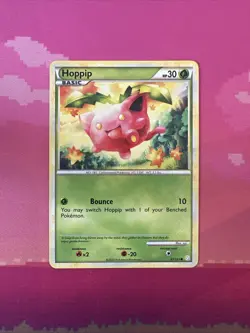 Pokemon Card Hoppip HeartGold SoulSilver Common 67/123 Near Mint - Image 1