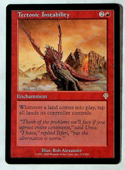 Tectonic Instability - Invasion Edition - Magic The Gathering Card - Image 1