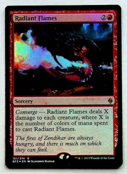 Radiant Flames - Foil - Battle for Zendikar Ed. - 2015 - Magic Card - Image 1