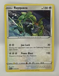 Rayquaza 2025 McDonalds Happy Meal Pokemon Dragon Discovery Card 014/015 - Image 2