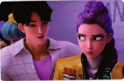 RUMI AND JINU HUNTR/X KPOP DEMON HUNTERS The Kpop Star Lomo Collectible Card - Image 1