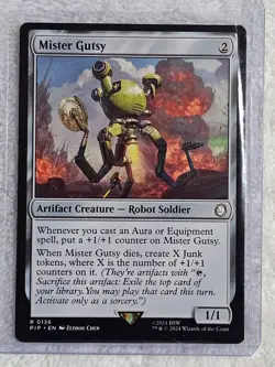 MTG Mister Gutsy #136 Universes Beyond: Fallout Magic Card Rare NM - Image 4