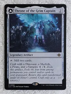 MTG Throne of the Grim Captain The Lost Caverns of Ixalan #266 Card Rare NM - Image 1