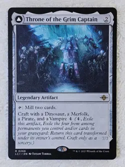 MTG Throne of the Grim Captain The Lost Caverns of Ixalan #266 Card Rare NM - Image 3