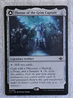 MTG Throne of the Grim Captain The Lost Caverns of Ixalan #266 Card Rare NM - Image 5