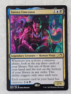MTG Satoru Umezawa #234 Kamigawa Neon Dynasty Magic Gathering Card Rare NM - Image 1