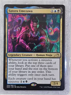 MTG Satoru Umezawa #234 Kamigawa Neon Dynasty Magic Gathering Card Rare NM - Image 5