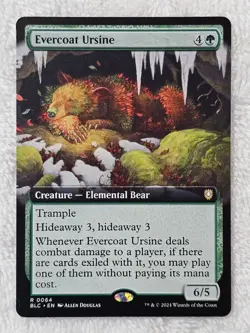 MTG Evercoat Ursine (Extended Art) #64 Bloomburrow (BLB) Magic Card Rare NM - Image 1