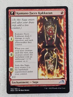 MTG Kumano Faces Kakkazan #152 Kamigawa Neon Dynasty Magic Card U NM - Image 1