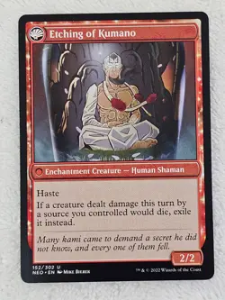 MTG Kumano Faces Kakkazan #152 Kamigawa Neon Dynasty Magic Card U NM - Image 2