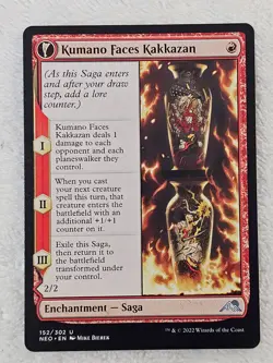 MTG Kumano Faces Kakkazan #152 Kamigawa Neon Dynasty Magic Card U NM - Image 3