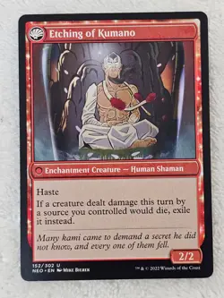 MTG Kumano Faces Kakkazan #152 Kamigawa Neon Dynasty Magic Card U NM - Image 4