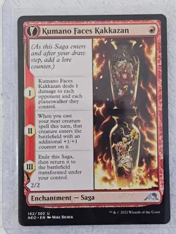 MTG Kumano Faces Kakkazan #152 Kamigawa Neon Dynasty Magic Card U NM - Image 5