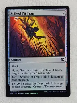 MTG Spiked Pit Trap FOIL - Adventures in the Forgotten Realms #251 Magic Card NM - Image 2