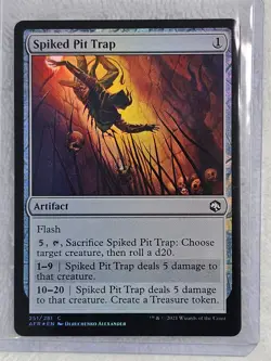 MTG Spiked Pit Trap FOIL - Adventures in the Forgotten Realms #251 Magic Card NM - Image 5