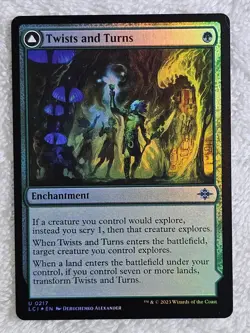 MTG Twists and Turns FOIL #217 The Lost Caverns of Ixalan Card U NM - Image 1