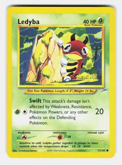 Ledyba 71/105 Common Neo Destiny Unlimited Moderately Played - Image 1